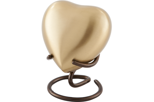  Brushed Bronze heart 